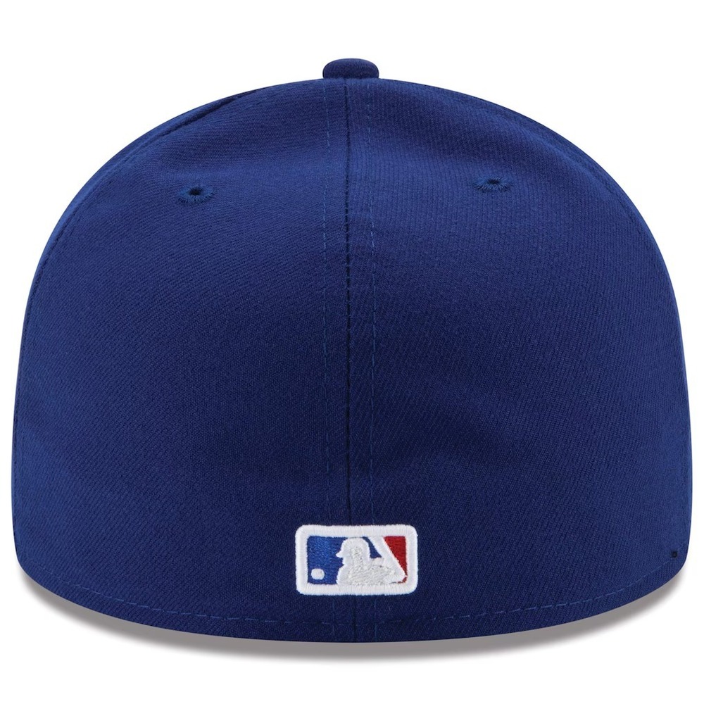 New Era Texas Rangers New Era Rangers 59Fifty Authentic Cap - Adult Royal 7 3/8 - Picture 4 of 5